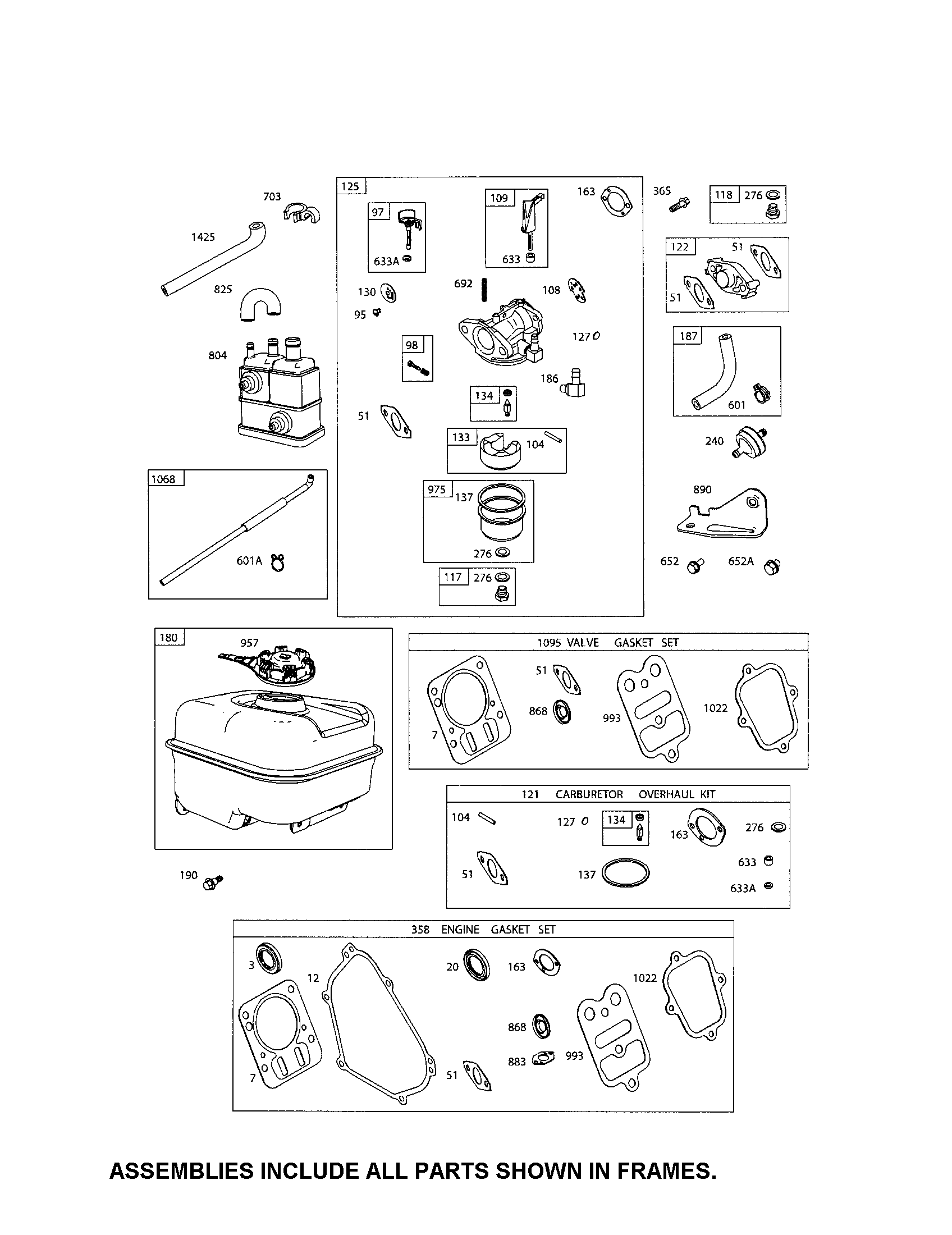 CARBURETOR/FUEL TANK