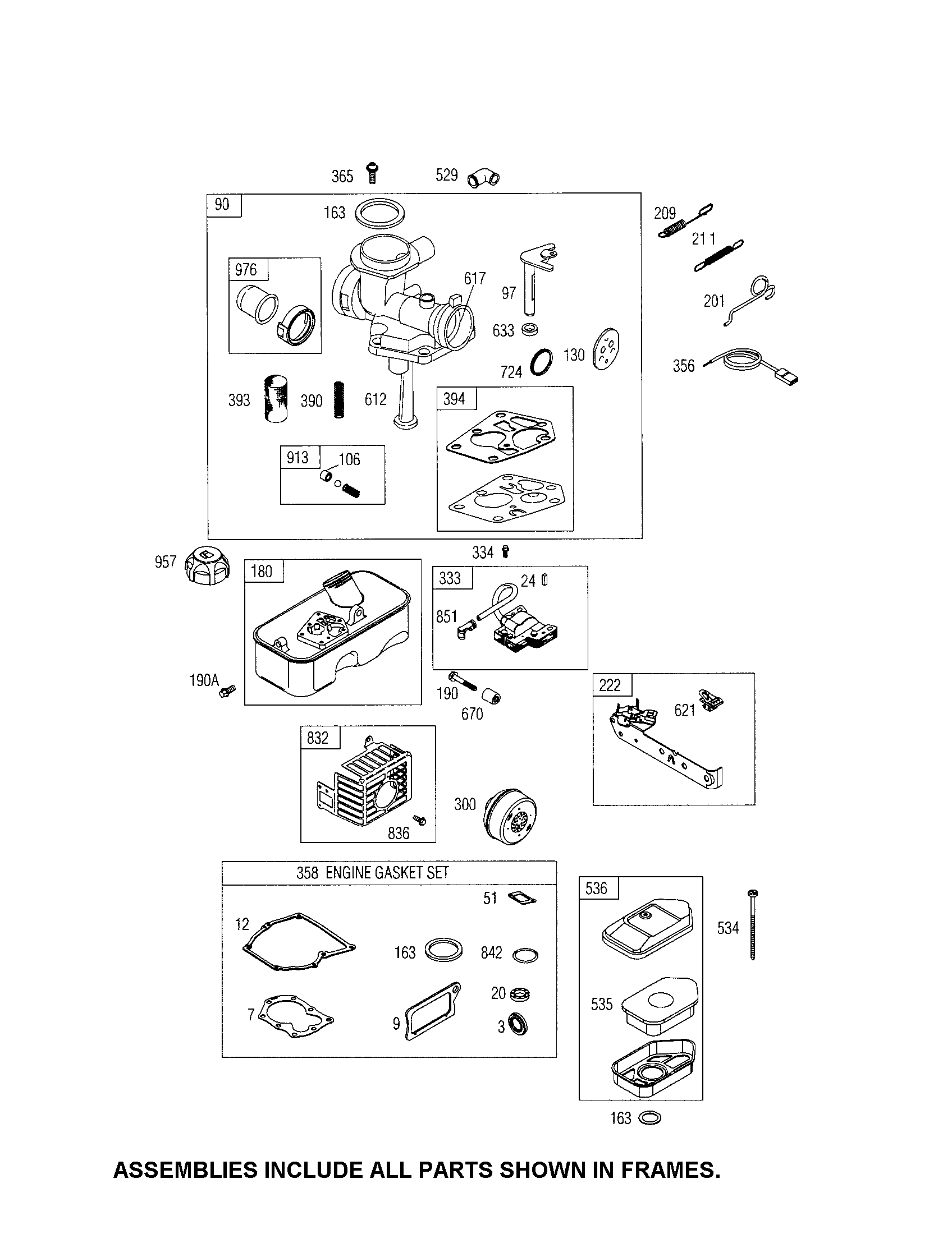 CARBURETOR/FUEL TANK