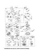 Carburetor/rewind starter