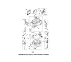 Briggs & Stratton 126T02-0191-B1 cylinder/crankshaft/sump diagram