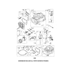 Briggs & Stratton 126L02-0111-F1 cylinder/crankshaft/dipstick diagram