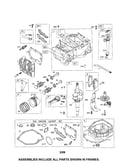 Cylinder/crankshaft/dipstick