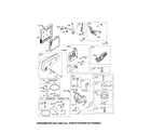 Briggs & Stratton 126L02-0111-F1 muffler/carburetor diagram