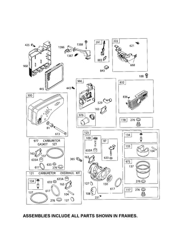 Muffler/carburetor