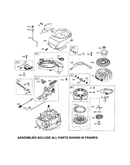 Fuel tank/rewind starter