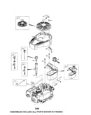 Rewind starter/fuel tank