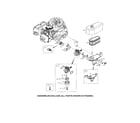 Briggs & Stratton 121S12-0112-F1 carburetor/air filter diagram