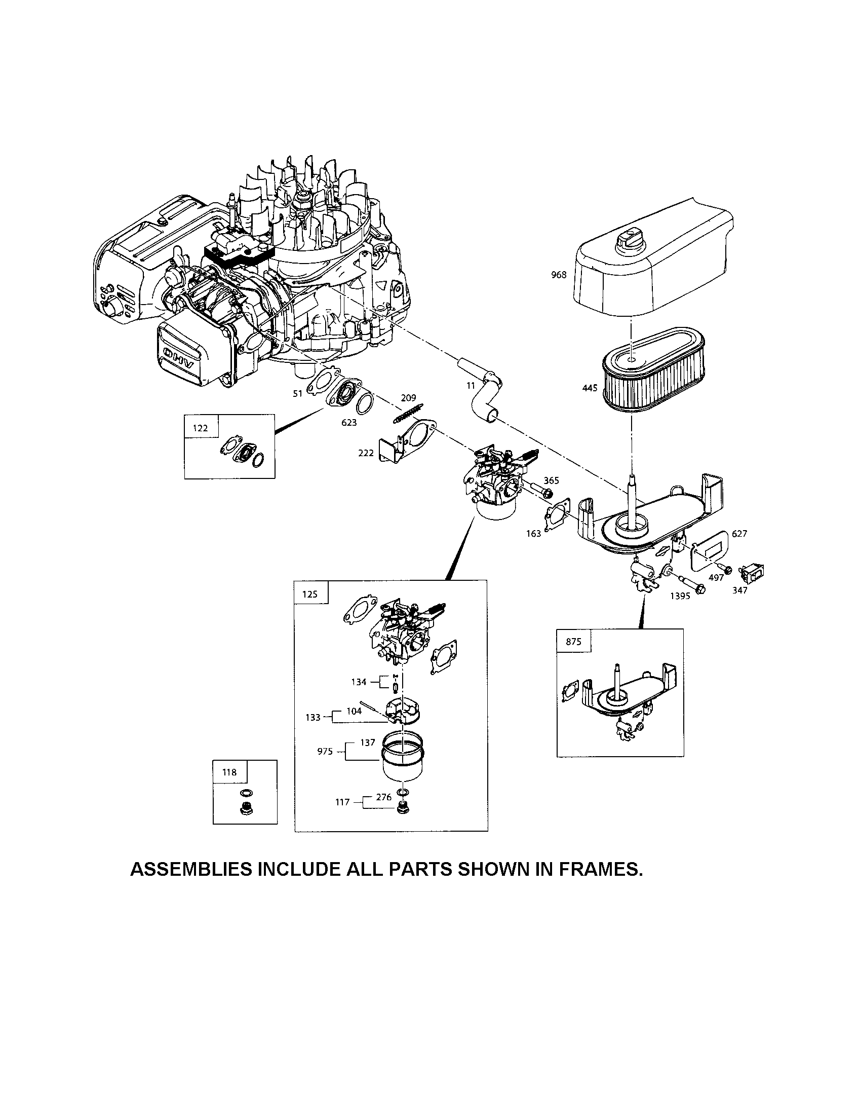 Carburetor/air filter