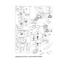 Craftsman 917254181 carburetor/blower/starter motor diagram