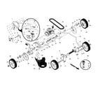 Craftsman 917371040 drive contro/gear case/wheels diagram