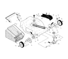 Craftsman 917374040 drive control/gear case/wheels diagram