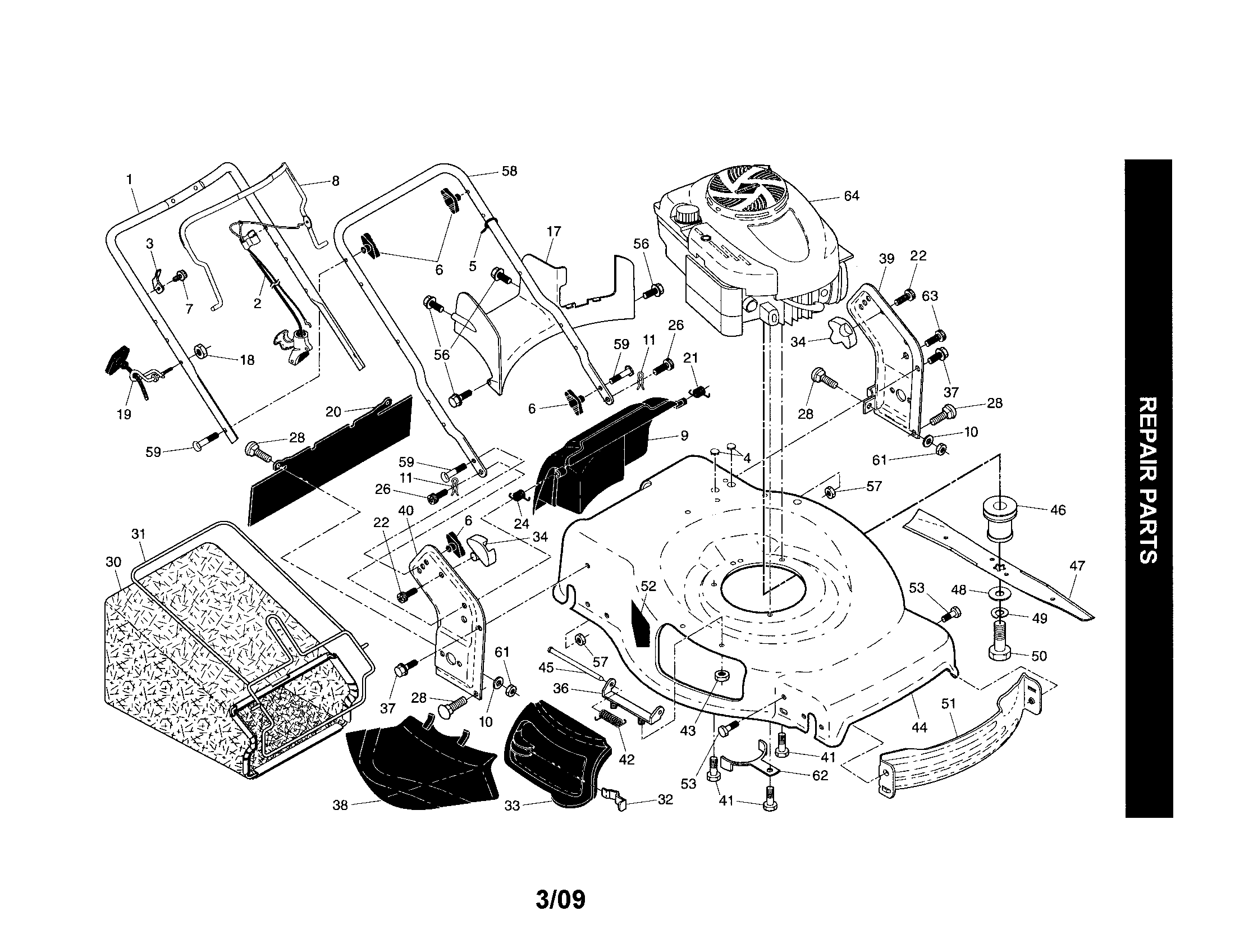 Handle/engine/housing