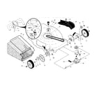 Craftsman 917376591 drive control/gear case/wheels diagram