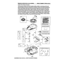 Briggs & Stratton 11P905-1267-B1 blower housing/fuel tank diagram