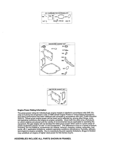 Gasket sets