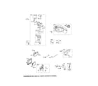 Briggs & Stratton 126L02-1315-F1 carburetor/fuel tank diagram