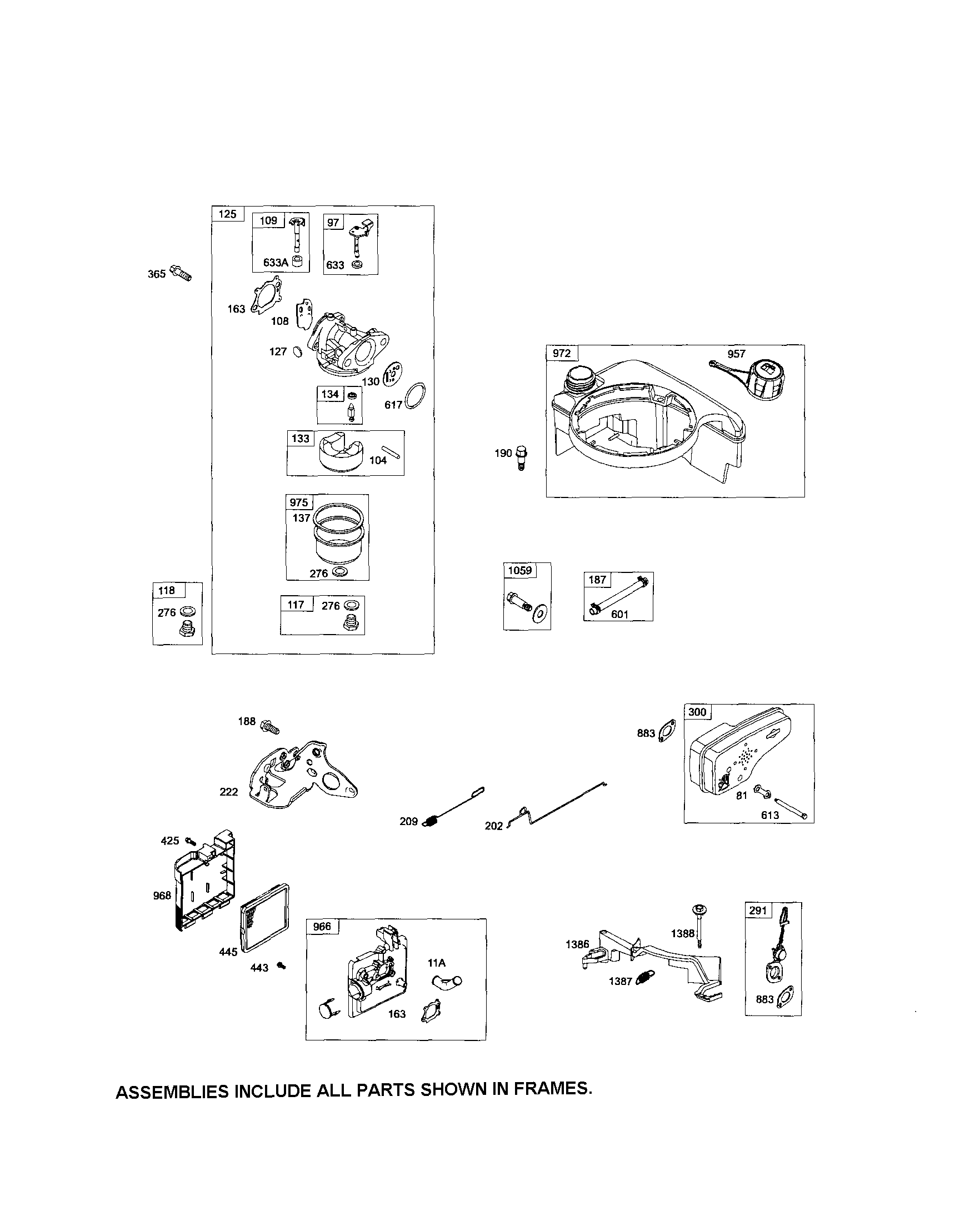 Carburetor/fuel tank