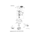 Briggs & Stratton 126L02-1315-F1 rewind starter/flywheel diagram
