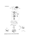 Rewind starter/flywheel