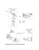 Carburetor/fuel tank/muffler
