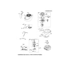 Briggs & Stratton 128L05-1305-F1 motor & rewind starters diagram