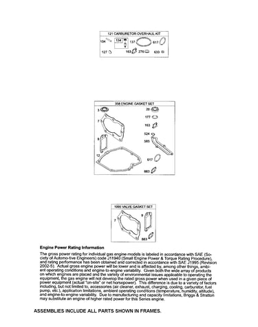 Gasket sets