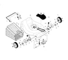 Craftsman 917376807 drive control/gear case/wheels diagram