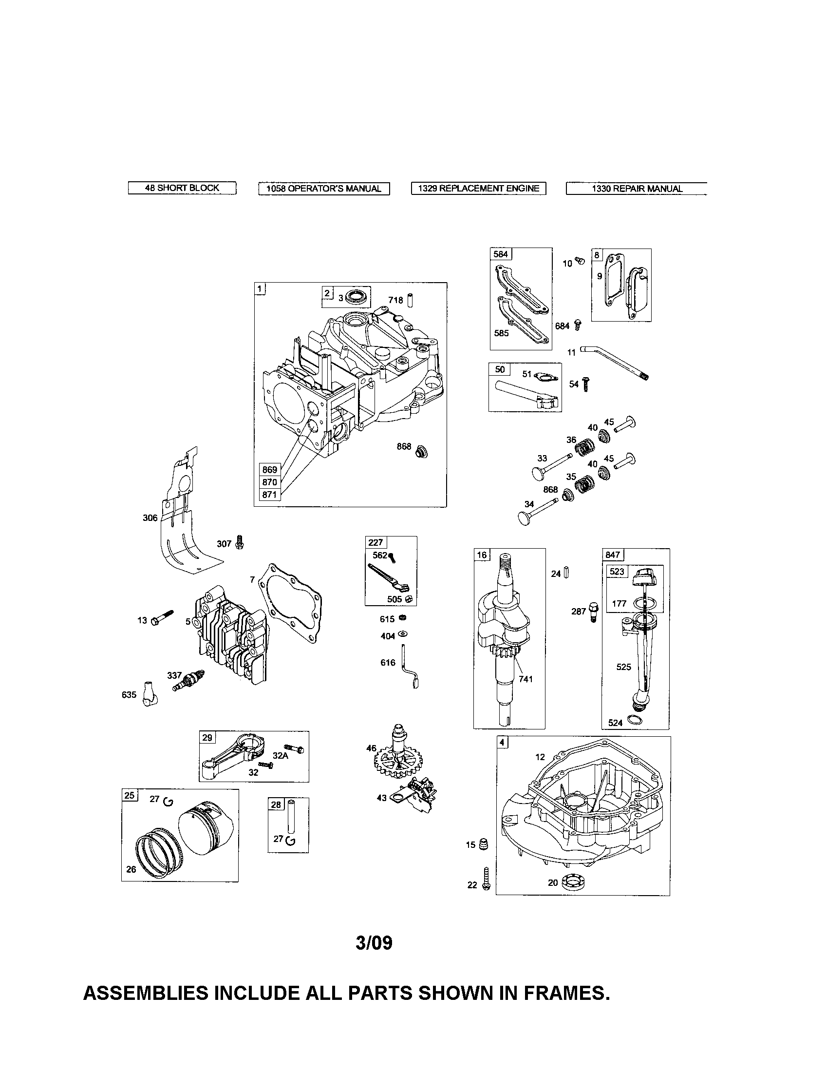 CYLINDER/CRANKSHAFT/SUMP