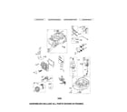 Briggs & Stratton 126T02-1346-B1 cylinder/crankshaft/sump diagram
