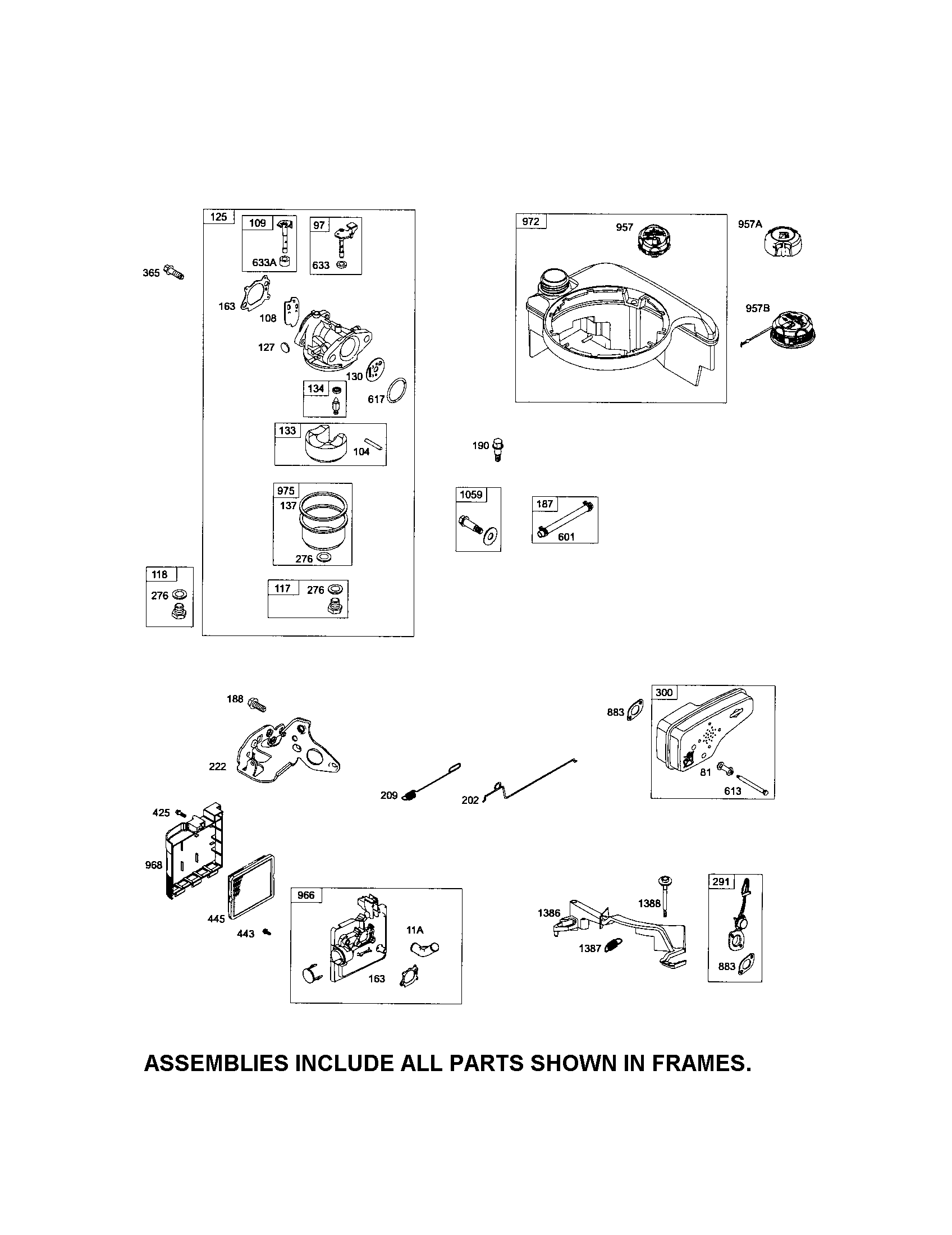 Carburetor/fuel tank