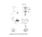Briggs & Stratton 126T02-1350-B1 rewind starter/blower housing diagram