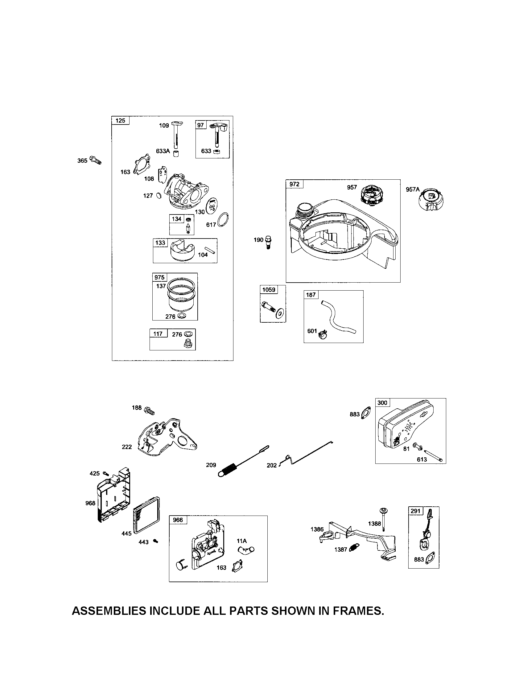 CARBURETOR/FUEL TANK