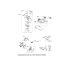 Briggs & Stratton 126T05-1349-B1 carburetor/fuel tank diagram
