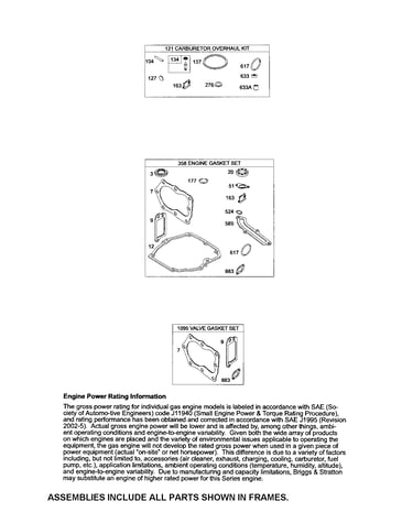 Gasket sets
