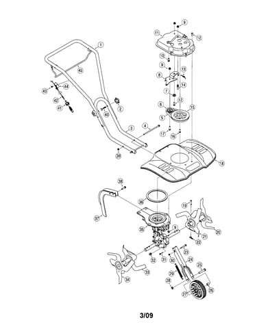 Front tine tiller