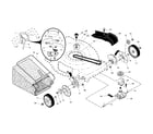 Craftsman 917376590 drive control/gear case/wheels diagram