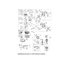 Briggs & Stratton 445677-1274-B1 carburetor/motor starter diagram