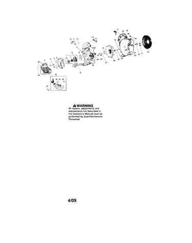 Scroll/handle/fuel tank