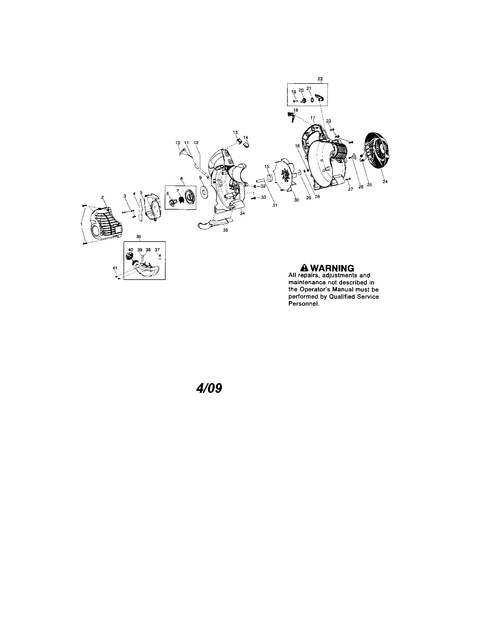 Scroll/handle/fuel tank