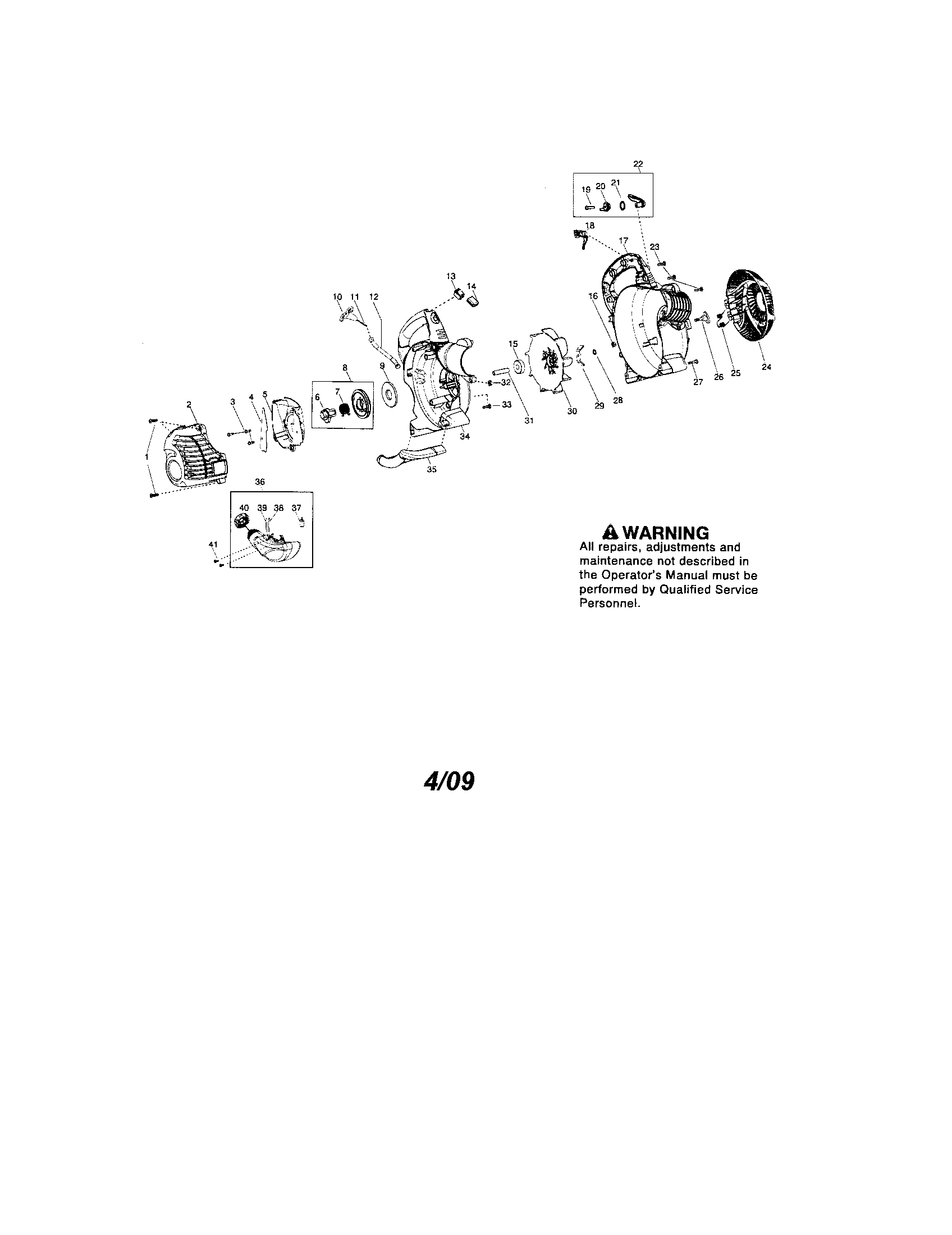 Scroll/handle/fuel tank
