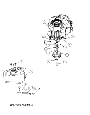 Engine/fuel tank