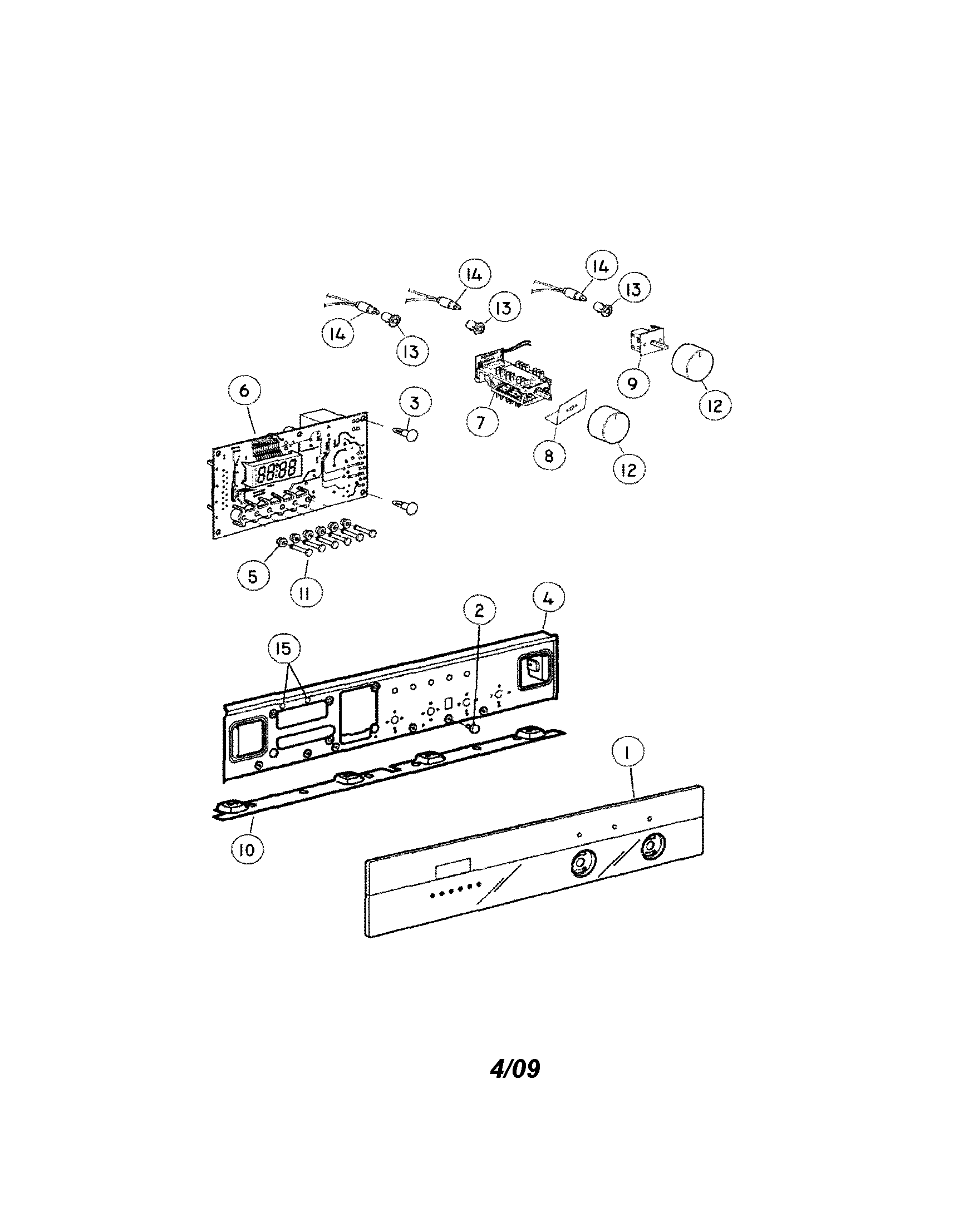 Control panel/components