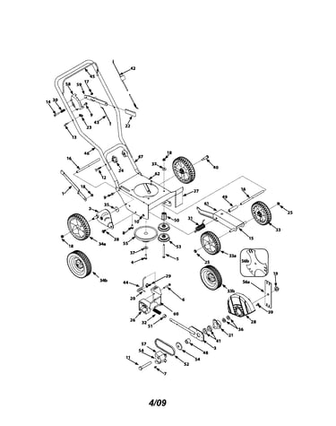 Handle/frame/wheel