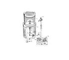 Fisher & Paykel WL26CW1-96215B inner & outer bowls/drain pump diagram