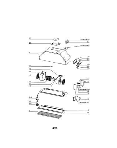 Hood - 1 motor