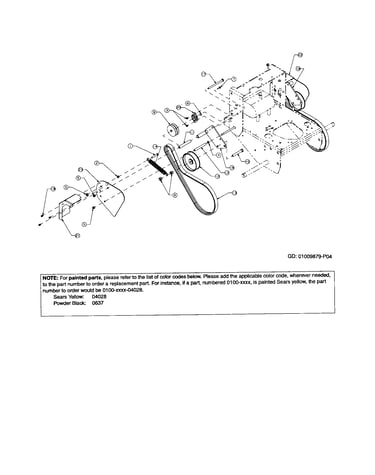 V belt/belt guard