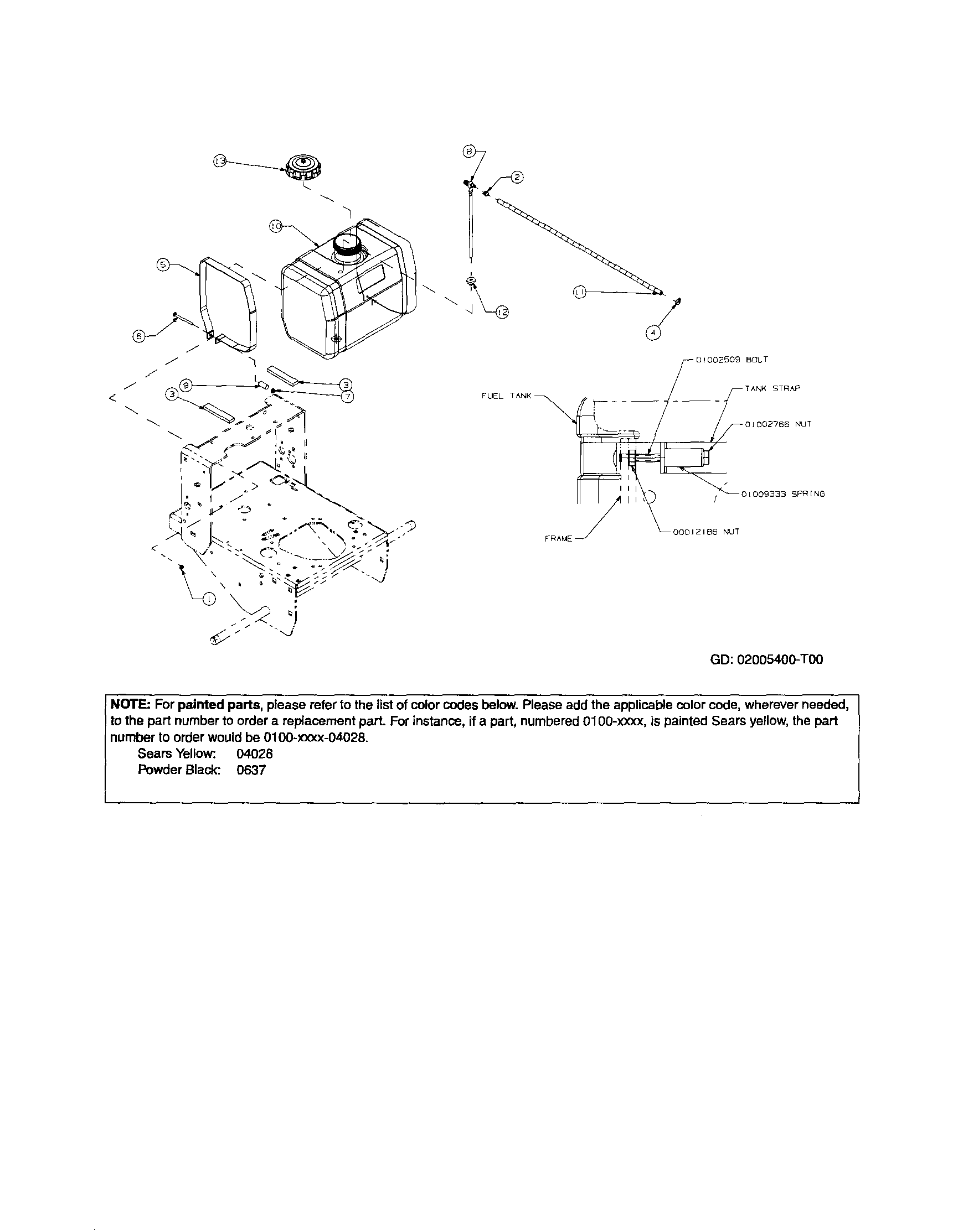 Fuel tank/fuel hose