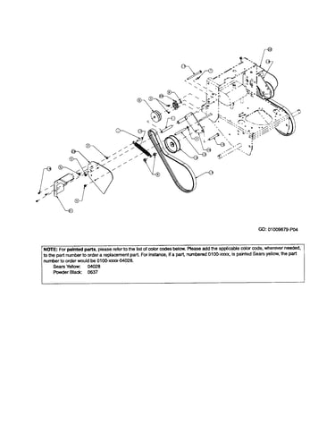 V belt/belt guard