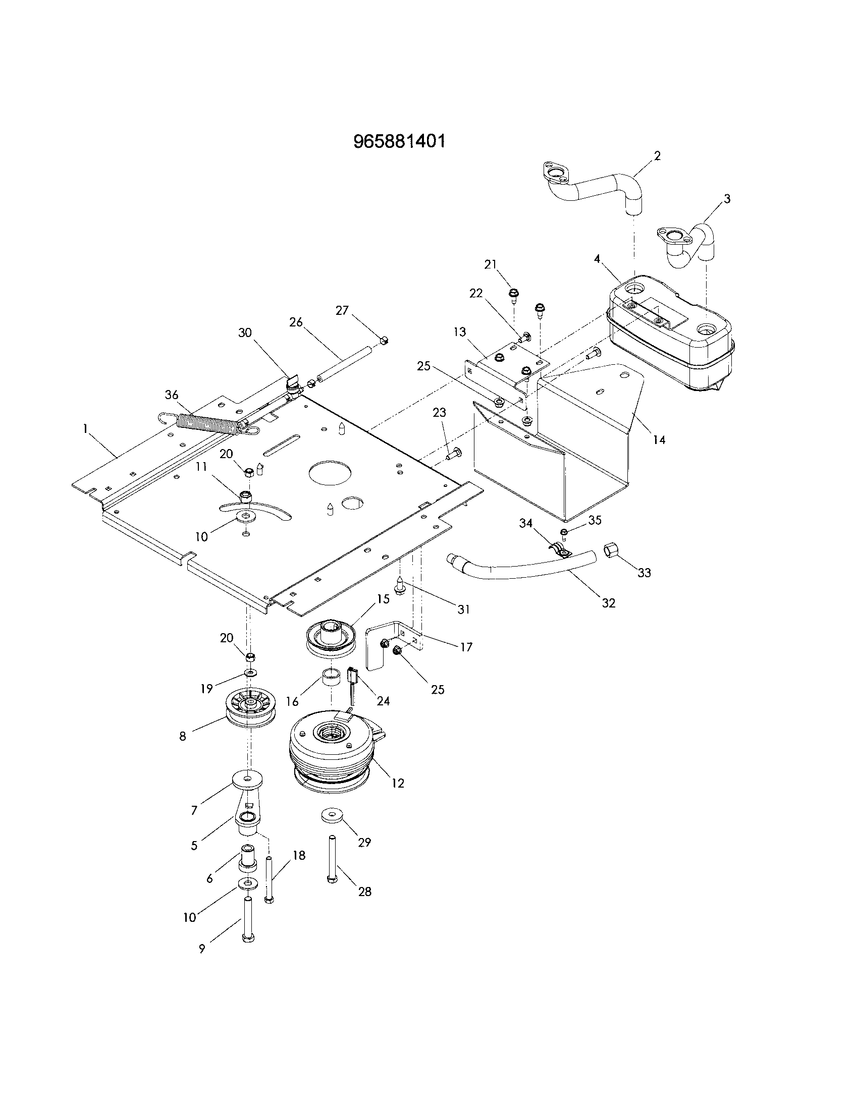 ENGINE PLATE - 965881401