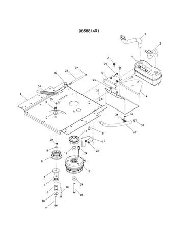Engine plate - 965881401
